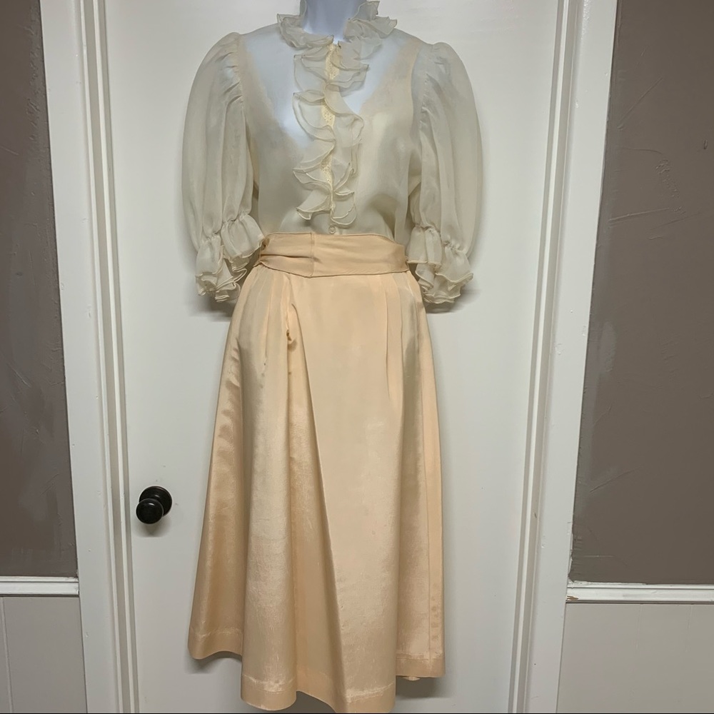 Vintage Priscilla of Boston Three Piece Skirt Set